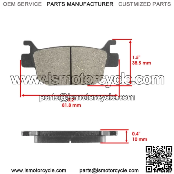 for Honda TRX500 Fe Fpe Foreman 4X4 2005-2011 Front & Rear Brake Pads Shoes - Image 3