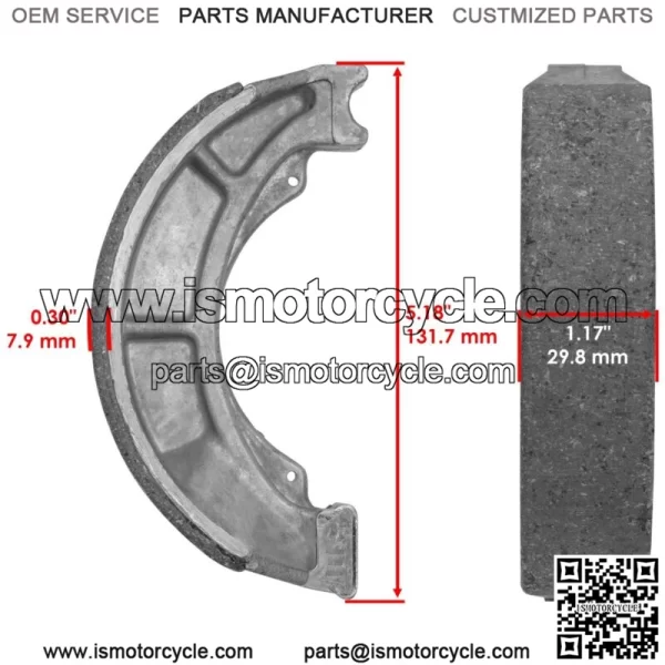 Front Brake Pads And Rear Brake Shoes for Suzuki LT-F250 Ozark 250 2002-2006 - Image 2