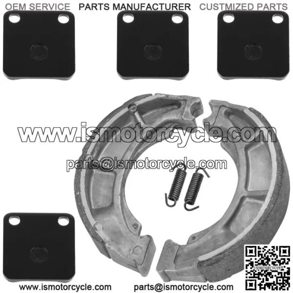 Front Brake Pads And Rear Brake Shoes for Suzuki LT-F250 Ozark 250 2002-2006 - Image 5