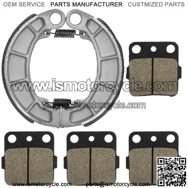 Front Brake Pads & Rear Shoes for Honda TRX420FPM TRX420TE TRX420TM 2007-2018