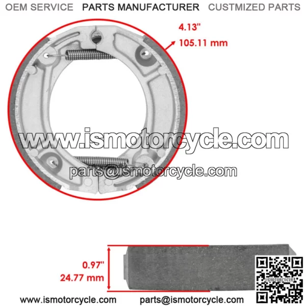 for Honda XR250R 1984 1985 1986 1987 Front Brake Pads & Rear Brake Shoes - Image 2