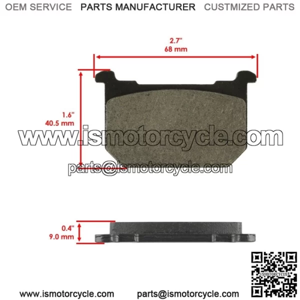 for Kawasaki KZ440 LTD Belt LTD Sport Belt 1982-83 Front Brake Pads & Rear Shoes - Image 3