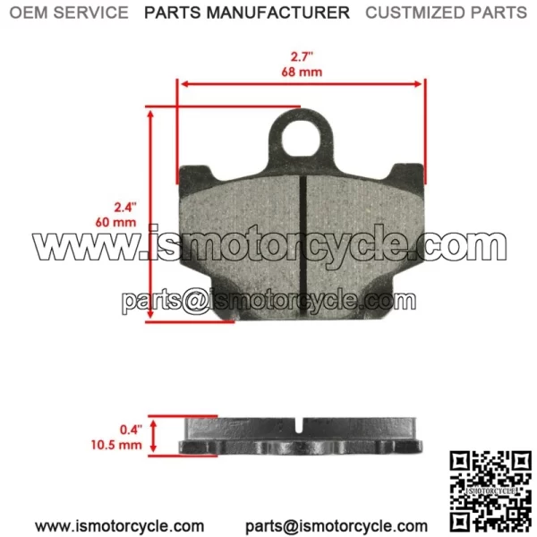 for Yamaha XS400 Maxim 400 1982 1983 Front Brake Pads & Rear Brake Shoes - Image 3