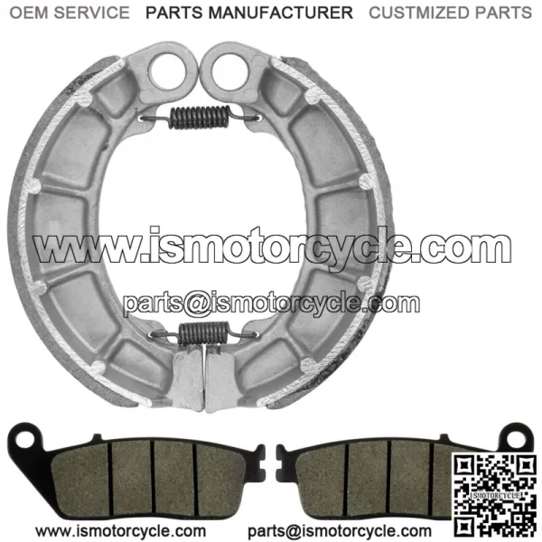 Front Brake Pads & Rear Brake Shoes for Honda CB750 Nighthawk 750 1991-2003