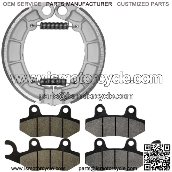 Front & Rear Brake Pads Shoes for Kawasaki KLF300 Bayou 300 4X4 1995-2004