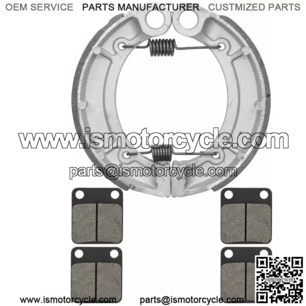 for Yamaha Grizzly 350 YFM350 4WD Irs Hunter 07-12 Front Pads & Rear Brake Shoes