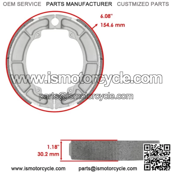 for Kawasaki KZ305 KZ 305 CSR LTD 1981-82 1987-88 Front Brake Pads & Rear Shoes - Image 2