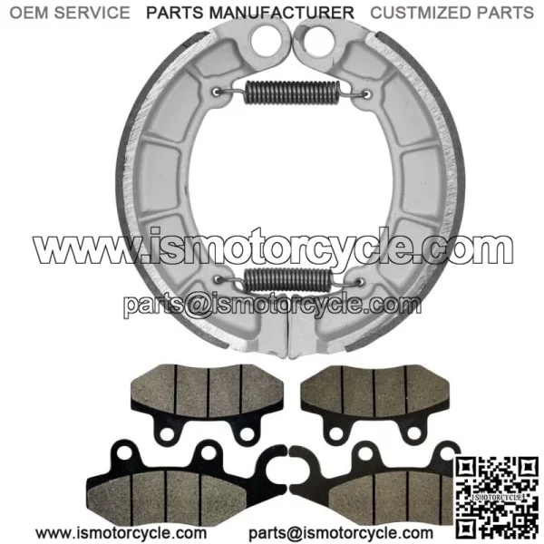 Front & Rear Brake Pads Shoes for Kawasaki KLF400 Bayou 400 4X4 1993-1999