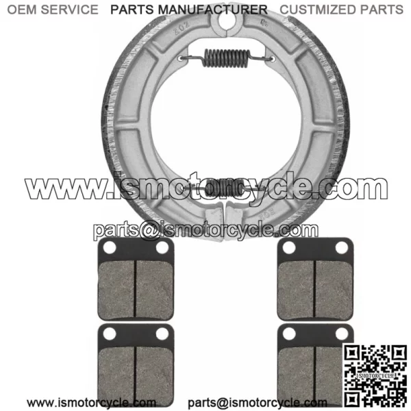 for Suzuki LTF400F LT-F400F Eiger 4WD 2002-2005 Front & Rear Brake Pads Shoes