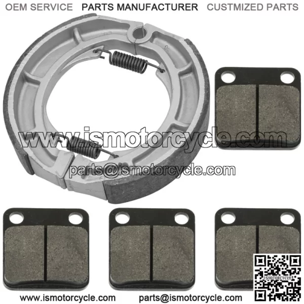 for Suzuki LTF400F LT-F400F Eiger 4WD 2002-2005 Front & Rear Brake Pads Shoes - Image 4