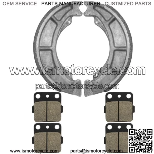 Front Brake Pads And Rear Brake Shoes for Suzuki LT-F250 Ozark 250 2007-2014