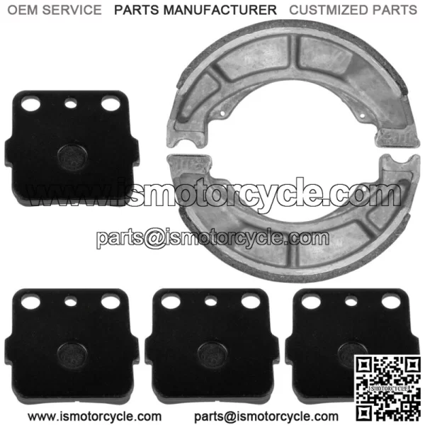 Front Brake Pads And Rear Brake Shoes for Suzuki LT-F250 Ozark 250 2007-2014 - Image 5