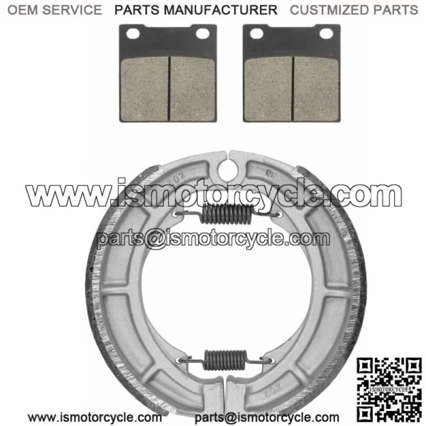 for Suzuki GS550 GS550L 1983-1986 Front Brake Pads & Rear Brake Shoes