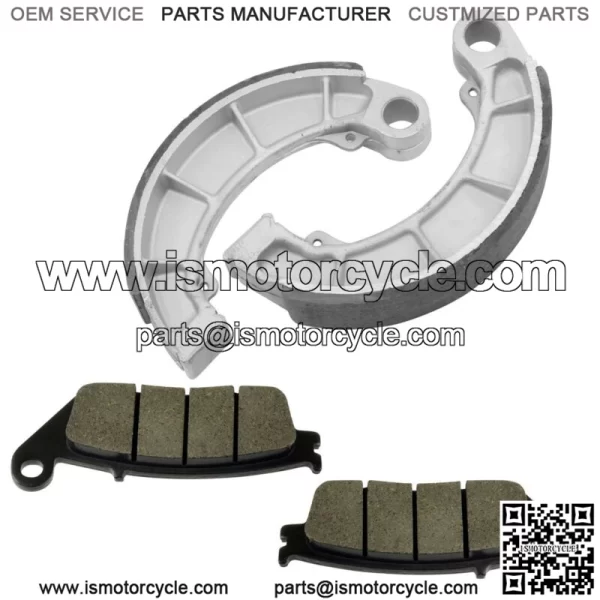 Front Brake Pads & Rear Brake Shoes for Honda Vt250C V-Twin Magna 250 1999-2007 - Image 4