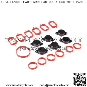 BMW Diesel Engine Eddy Swirl Flap Repair Kit 33MM 6PCS with Leather Ring #Black