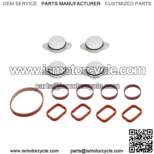BMW Diesel Engine Vortex Swirl Flap Repair Kit 33MM 4PCS with Leather Ring #Silver