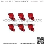 BMW Diesel Engine Eddy Swirl Flap Repair Kit 22MM 6PCS Without Leather Ring #Red