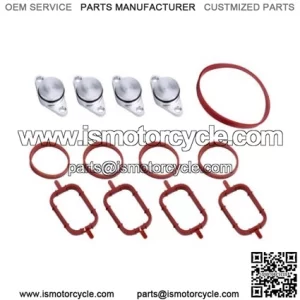 BMW Diesel Engine Vortex Swirl Flap Repair Kit 22MM 4PCS with Leather Ring #Silver