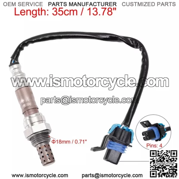 Oxygen sensor (rear)  25312207   45CM for Buick 04GL8 3.0L - Image 2