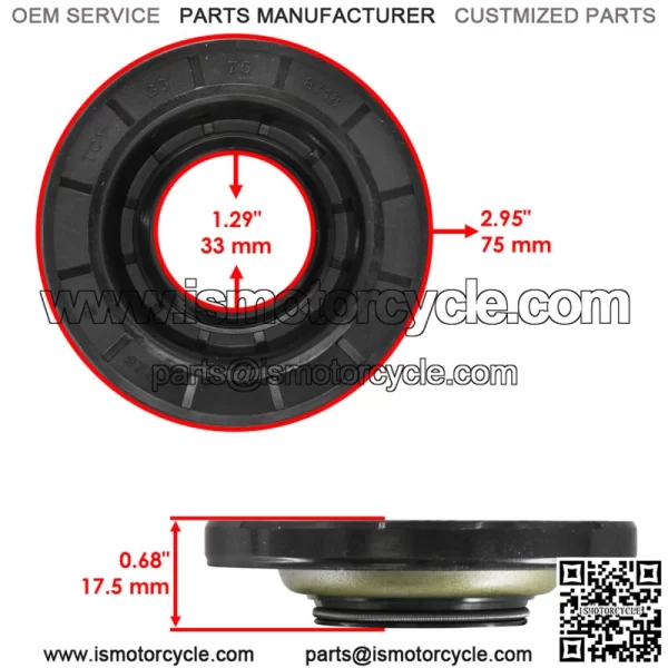 Rear Differential Seal For Honda Rincon 680 TRX680FA 2006-2023 91252-HN8-003 - Image 2