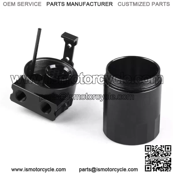 05033 Engine Oil Breather Pot with Air Filter # Black - Image 2