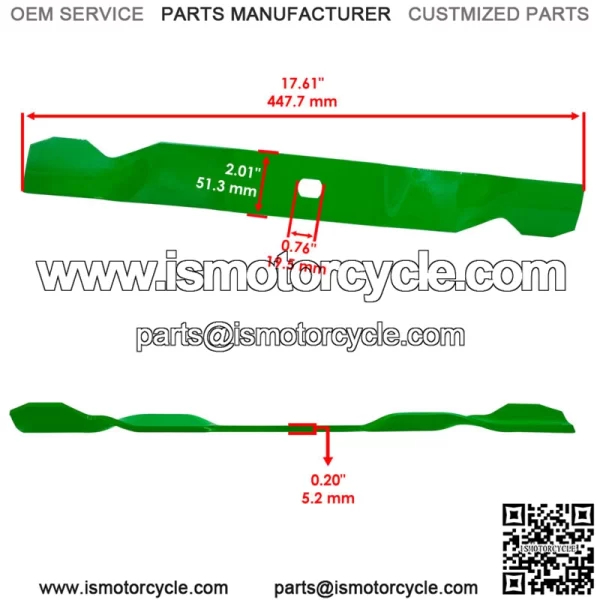 1765092 1769048 1910917 33" Deck Spindle & Notched Air-Lift Blades for Troy-Bilt - Image 3