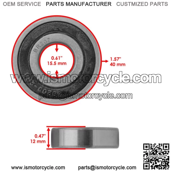 756-3115A 756-3115 Deck Pulley Bearings For Cub Cadet 208 GT 2544 GT 2550 - Image 2