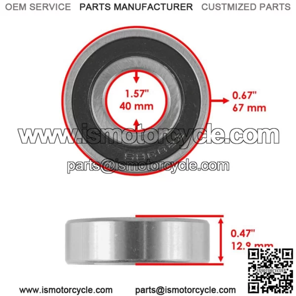 Steering Stem Bushing Bearing Seal Kit for Yamaha Raptor 700 YFM700 2006 - 2012 (For: Yamaha Raptor 700) - Image 2