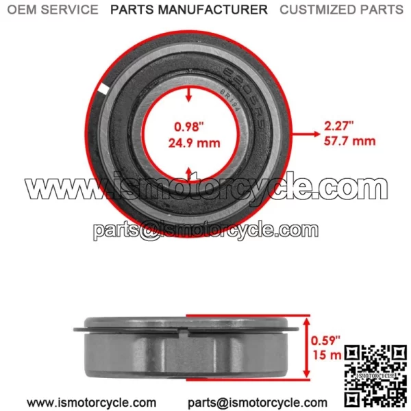 59219000 07147800 07100212 07100205 Front Caster Wheel Bearings For Ariens - Image 2