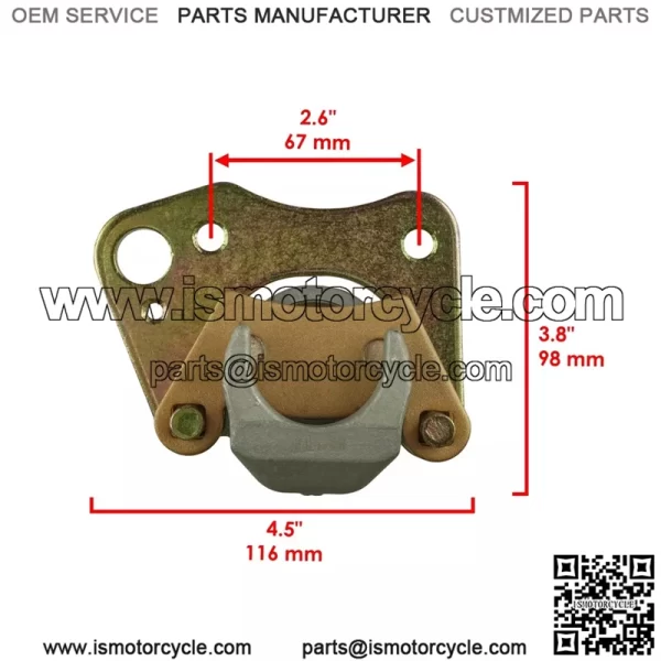 Front Left Brake Caliper For Polaris 1912119 - Image 3