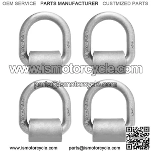 Heavy Duty Welded Forged D-Rings #4 Pack