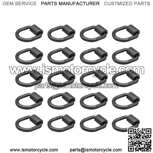 Heavy Duty Welded Forged D-Rings #20 Pack