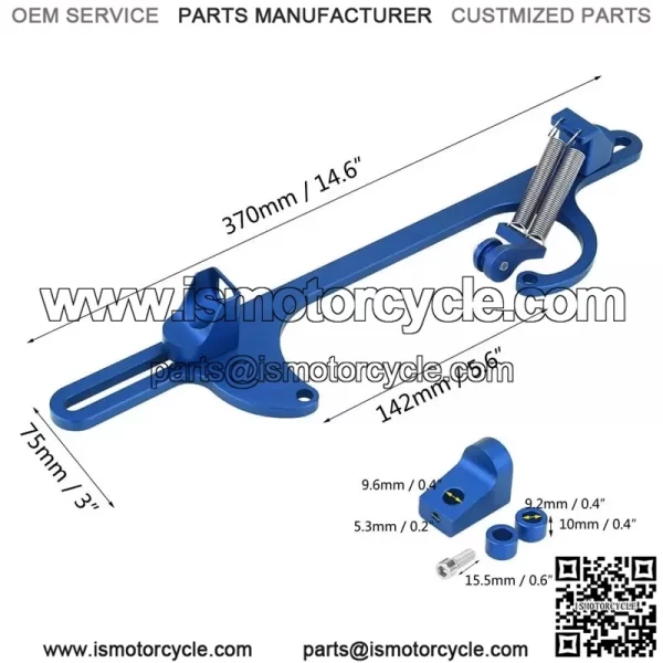 Aluminum Alloy 4150 Series Throttle Base#Blue - Image 2