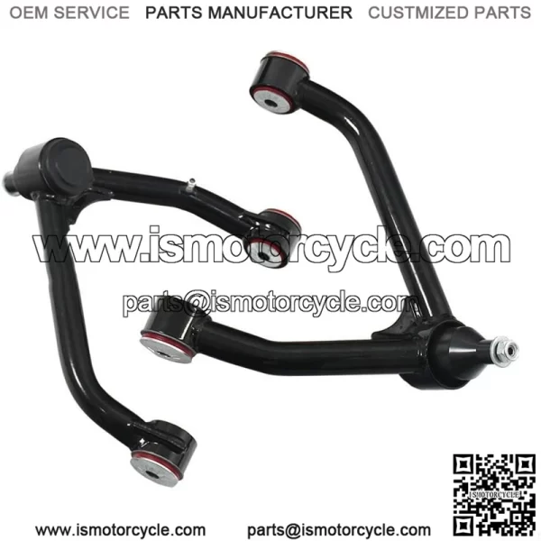 Pair (2 PCS) Front Upper Control Arm Compatible with 2014-2018 Silverado Sierra 1500 2WD 4WD 2-4" Tubular Lift Kit with PU Bushings Ball Joints UCA Greasable