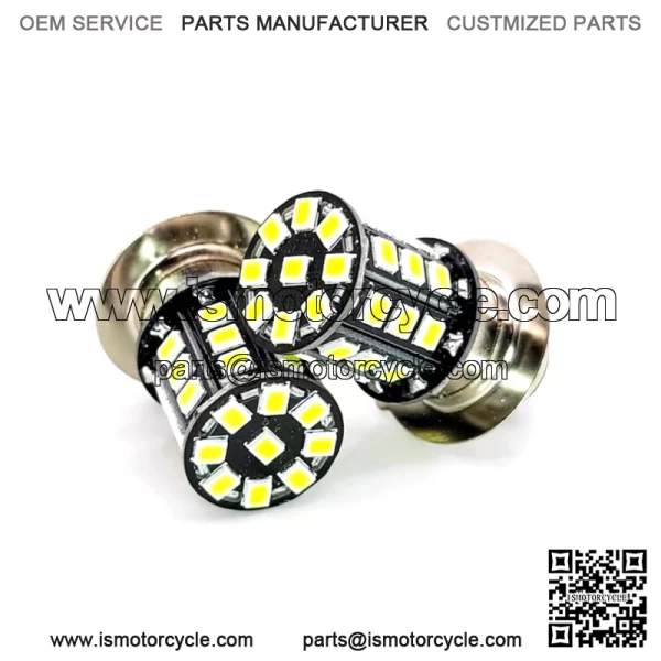 2 Super Bright LED headlight light bulbs for Yamaha Rhino 660: 2004-2006 12v DC