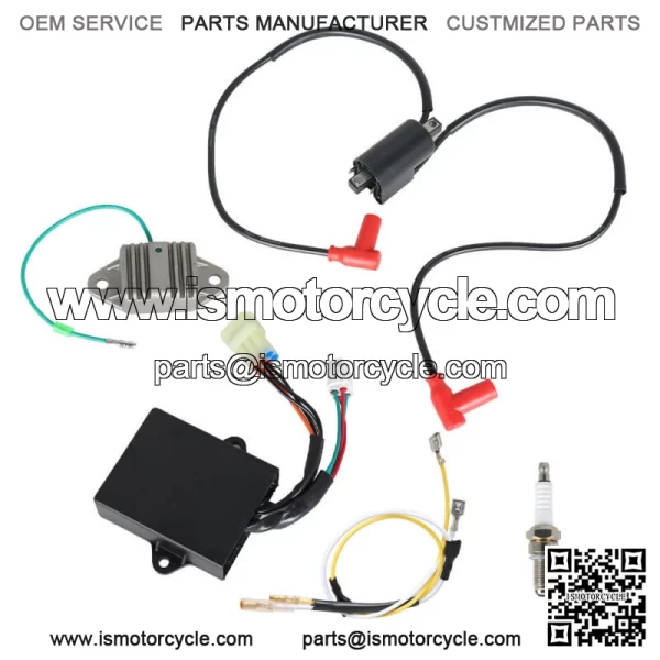 For BANSHEE 350 1997-2006 Ignition Coil Igniter CDI BOX Regulator Spark Plug Kit