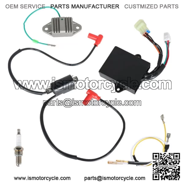 For BANSHEE 350 1997-2006 Ignition Coil Igniter CDI BOX Regulator Spark Plug Kit - Image 2