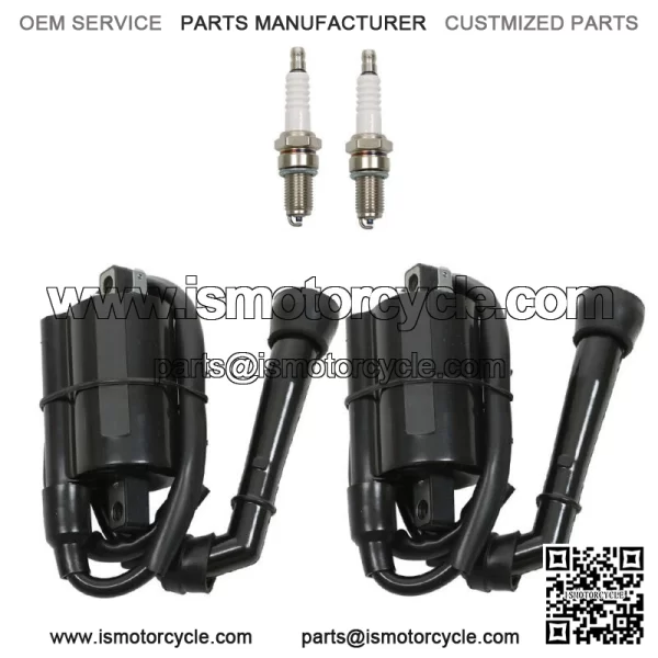 2x Ignition Coil Spark Plug For Suzuki Intruder VS700GL VS750GLP VS800GL 1986-04