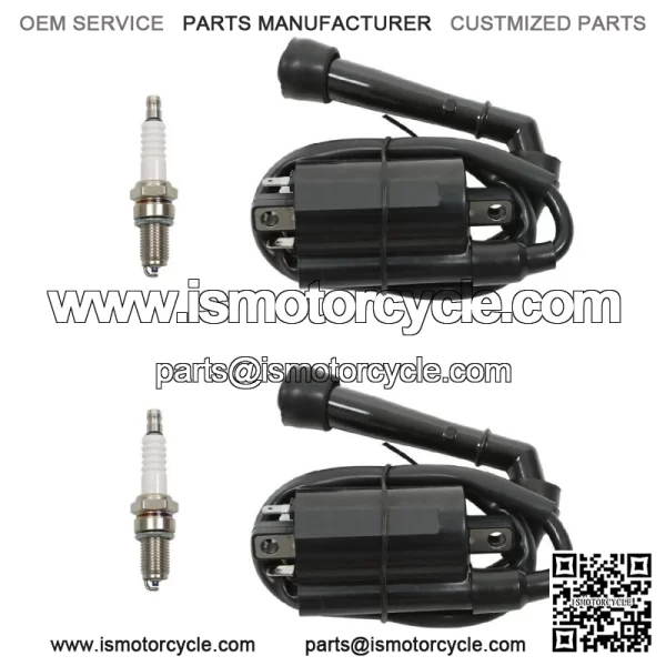 2x Ignition Coil Spark Plug For Suzuki Intruder VS700GL VS750GLP VS800GL 1986-04 - Image 3