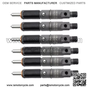 Fuel Injectors Set Of 6 0432131837 For 1989-1993 Dodge 5.9L 6BT Diesel