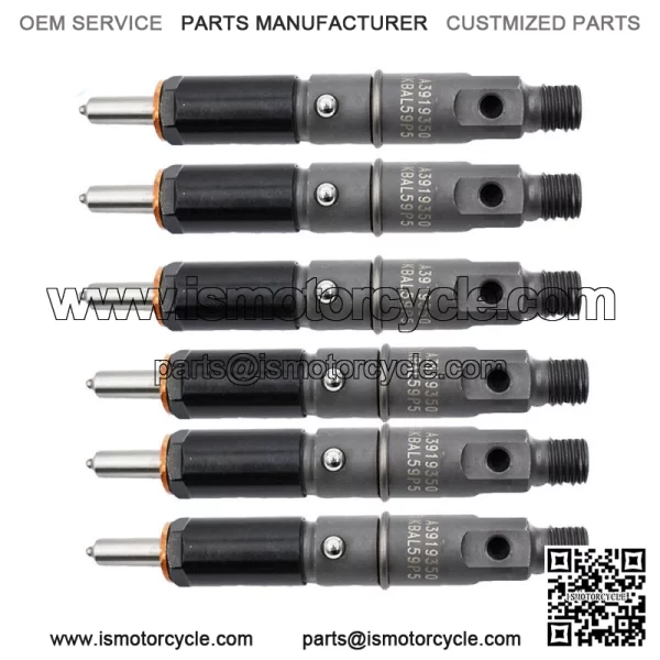 Fuel Injectors Set Of 6 0432131837 For 1989-1993 Dodge 5.9L 6BT Diesel