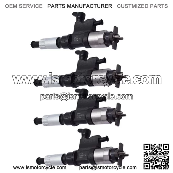 4* Fuel Injector 4HK1 fit for Isuzu NPR NPR-HD Diesel 2001-2007 095000-5471