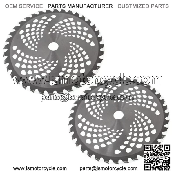 2 Pack Carbide Tip Brush Blades Fit For Cutter Trimmer Weed Eater 9" x 36T - Image 2