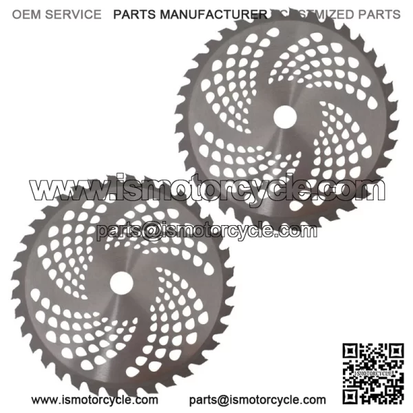 2 Pack Carbide Tip Brush Blades Fit For Cutter Trimmer Weed Eater 9" x 36T - Image 3