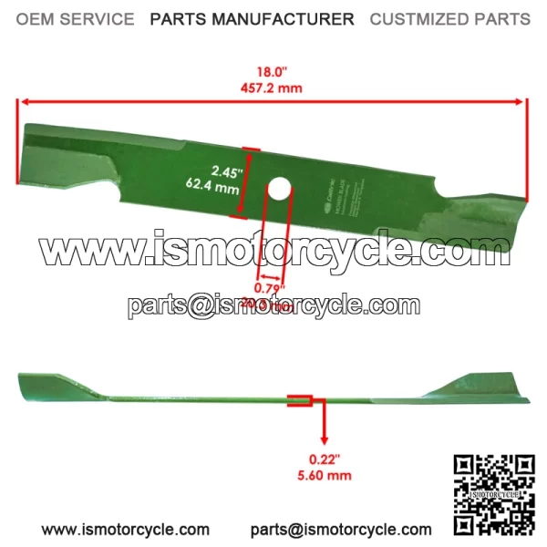 1737252 1737252AYP 1737252YP Deck Standard Blade For Snapper Simplicity 46" 52" - Image 2