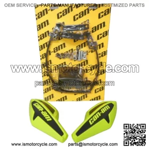 Can-Am MANTA GREEN Wind Deflector Hand Guard Kit w/ Mounting Kit Wrap Around