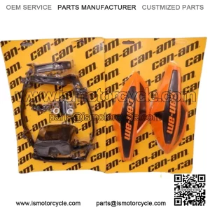 Can Am Orange Crush Wind Deflector Hand Guard Kit w/ Mounting Kit Wrap Around
