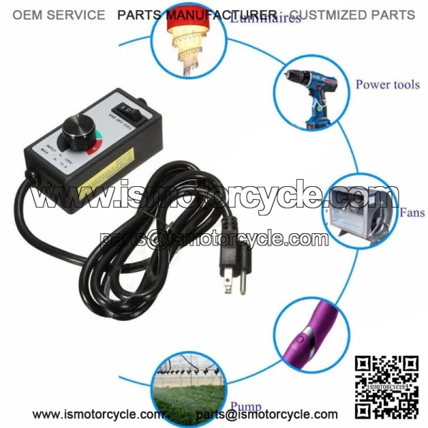 For Router Fan Variable Speed Controller Electric Motor Rheostat AC 120V Newest - Image 3