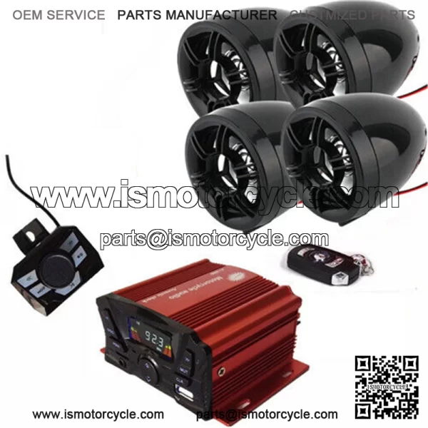 Bluetooth Wireless Speakers Audio System Stereo MP3 Radio ATV  Scooter Marine (Fits: Yamaha Rhino 660)
