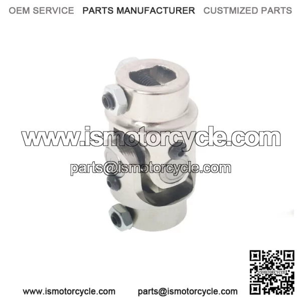 Single Universal Steering Chrome Steel U-Joint Shaft 3/4" DD X 3/4" DD 2 PCS - Image 4